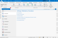 Screenshot der Auftragsstammdaten